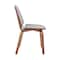 Armen Living Brinley Gray Faux Leather and Walnut Wood Dining Room Accent Chair LCBNSIWAGR - alternate 7